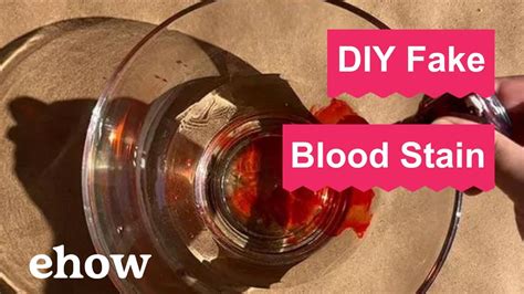 will fake blood stain your clothes|make your own blood without staining.